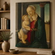 Sandro Botticelli - Mária a gyermekkel vászonkép