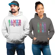 Eat Sleep Play Repeat - Unisex Kapucnis Pulóver