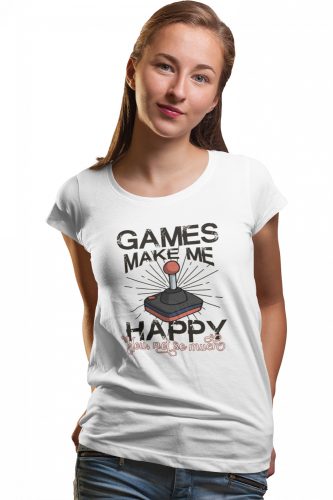 Games make me happy - Női Póló