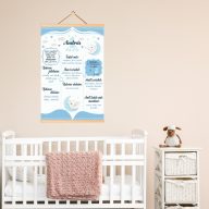   Babaszoba Dekoráció - Egy éves Szülinapi tábla kisfiúknak (személyre szabható)