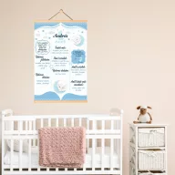   Babaszoba Dekoráció - Egy éves Szülinapi tábla kisfiúknak (személyre szabható)