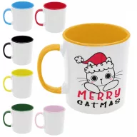 Merry Catmas - Színes Bögre