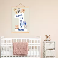   Babaszoba Dekoráció - Szülinapi tábla fiúknak (személyre szabható)