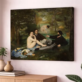 Édouard Manet - Reggeli a szabadban vászonkép