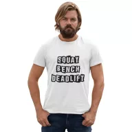 Squad | Bench | Deadlift - GYM Fitness Férfi Póló