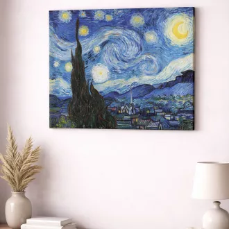Vincent van Gogh - Csillagos éj vászonkép