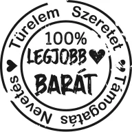 Legjobb Barát Pecsét - Férfi Póló