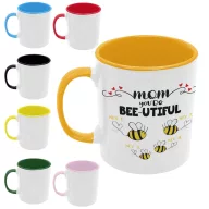   Bee-utiful Anya és méhecskéi (Személyre szabható) - Színes Bögre