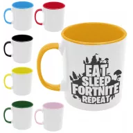 Eat Sleep Fortnite Repeat - Színes Bögre