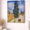 Vincent van Gogh - Út ciprussal és csillaggal vászonkép