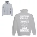 Tanítsd meg a férfit horgászni - Unisex Zipzáros Pulóver