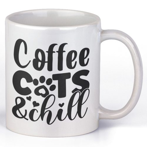 Coffee cats and chill - Kávés Bögre