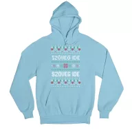 Egyedi szöveges szíves minta - Unisex Kapucnis Pulóver