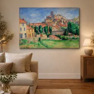 Paul Cézanne - Gardanne, horizontális nézet vászonkép