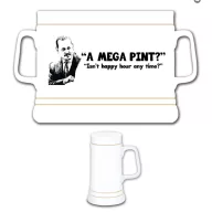 "A MEGA PINT" - Kerámia Söröskorsó