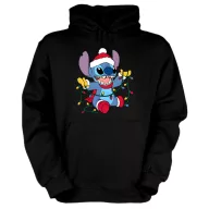 Stitch Karácsonyi  Égők - Unixes Kapucnis Pulóver