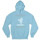 Motoros karácsony - Unisex Kapucnis Pulóver