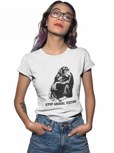 Stop animal testing - Női Póló