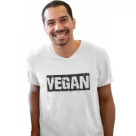 Vegan logó - Férfi V Nyakú Póló
