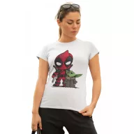 Deadpool és Baby Yoda - Női Póló