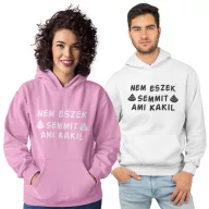 Nem eszek semmit, ami kakil - Unisex Kapucnis Pulóver