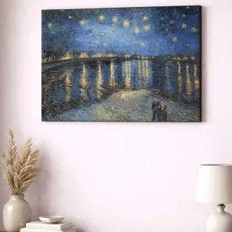 Vincent van Gogh - Csillagos éj a Rhône felett vászonkép