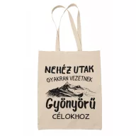 Nehéz utak, gyönyörű célok - Vászontáska