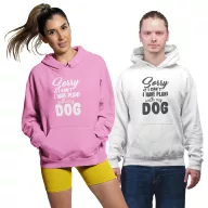   Sorry I can't, I have plans with my dog - Unisex Kapucnis Pulóver
