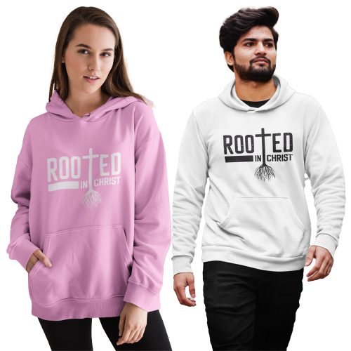 Rooted in Christ - Unisex Kapucnis Pulóver
