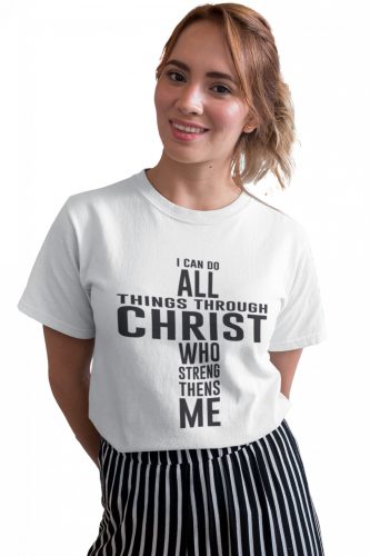 Jézus megerősít engem - Női Póló