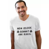 Nem eszek semmit, ami kakil - Férfi V Nyakú Póló