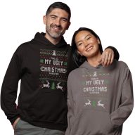   Az én csúnya karácsonyi pulcsim - Unisex Kapucnis Pulóver