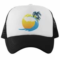 Hullámos Naplemente - Trucker Hálós Baseball Sapka
