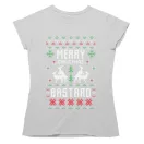Boldog karácsony paraszt - Női Póló