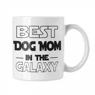 Best dog mom in the galaxy - Fehér Bögre