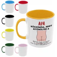 Apa köszi, hogy kitörölted - Színes Bögre