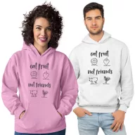 Eat fruit not friends - Unisex Kapucnis Pulóver