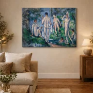Paul Cézanne - Fürdőzők csoportva vászonkép