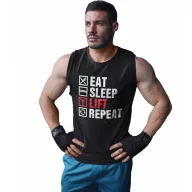 Eat Sleep Lift Repeat - Férfi GYM Fitness Atléta