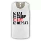 Eat Sleep Lift Repeat - Férfi GYM Fitness Atléta