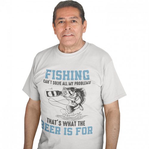 Fishing can't solve all my problem - Férfi Póló