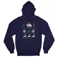 Érdekes karácsony - Unisex Kapucnis Pulóver