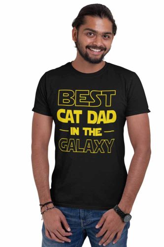 Best cat dad in the galaxy - Férfi Póló
