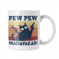 Pew-Pew Madafakas - Fehér Bögre