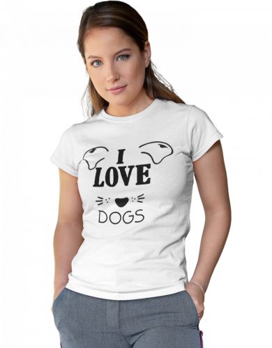 I love dogs - Női Póló