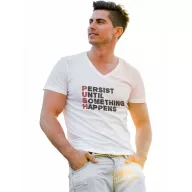 PUSH - Férfi V Nyakú Póló