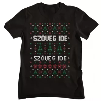 Egyedi szöveges fenyősávos minta - Férfi Póló