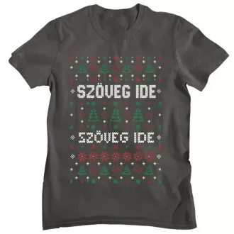 Egyedi szöveges fenyősávos minta - Férfi Póló