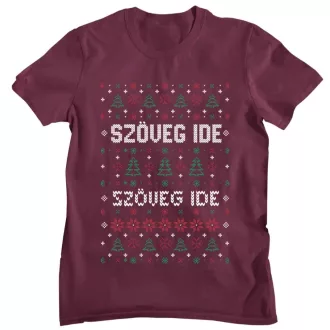 Egyedi szöveges fenyősávos minta - Férfi Póló