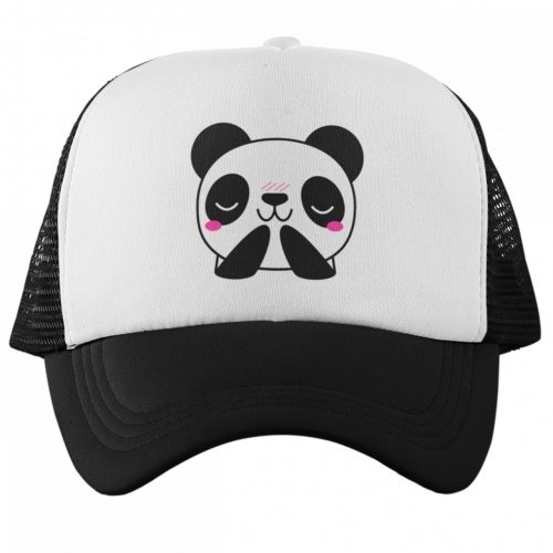 Hupszi Panda Emoji - Trucker Hálós Baseball Sapka